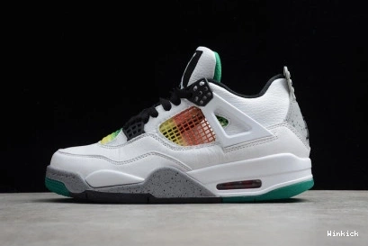 (W) RETRO RASTA AQ9129-100 4 GREEN JORDAN - LUCID 0803